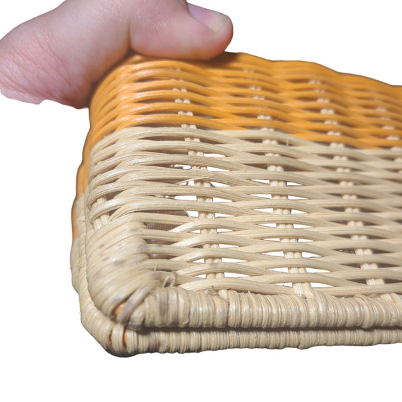 J. Crew Rattan Orange Flap Turn Style Open/ Close Clutch - Picture 13 of 16